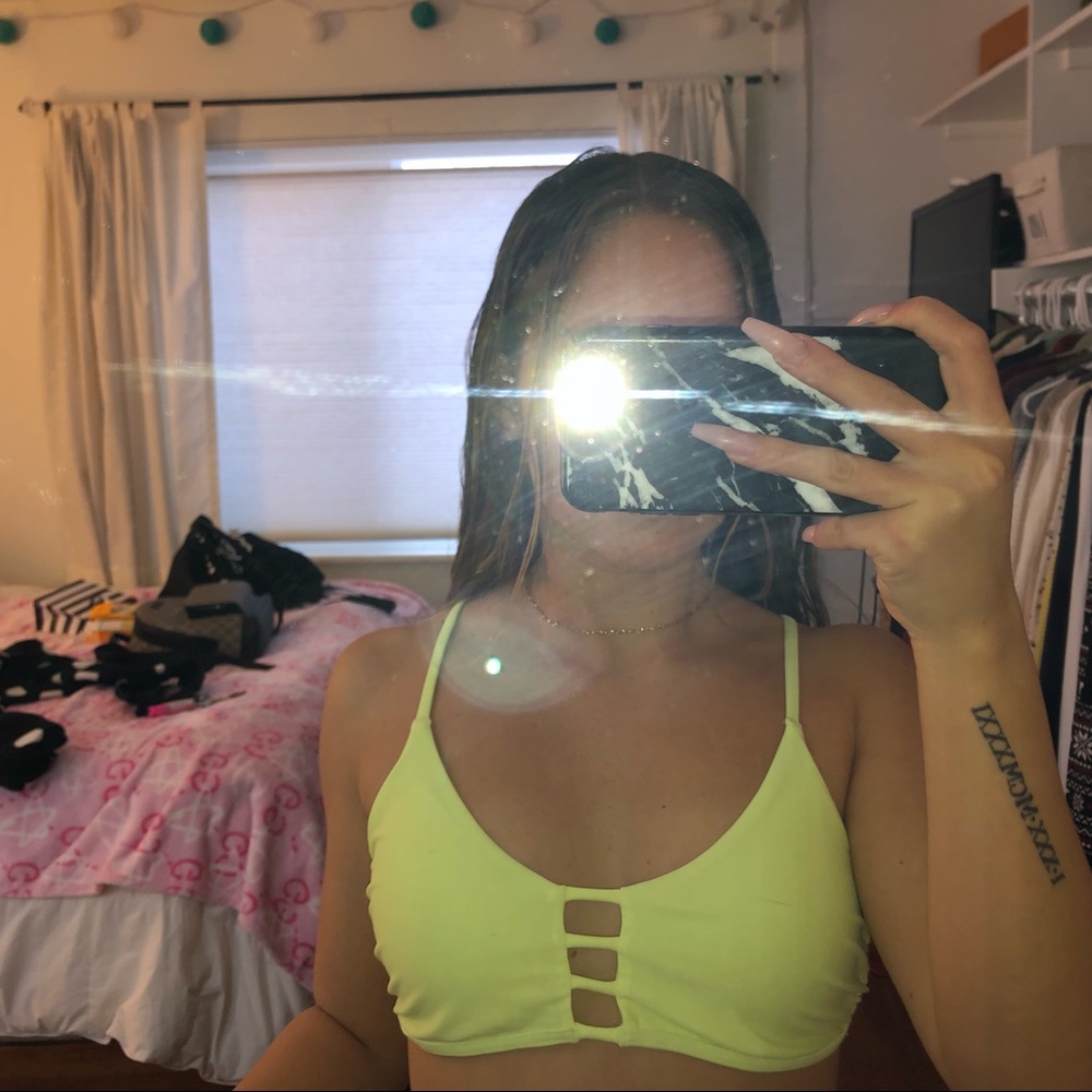 Neon bikini top